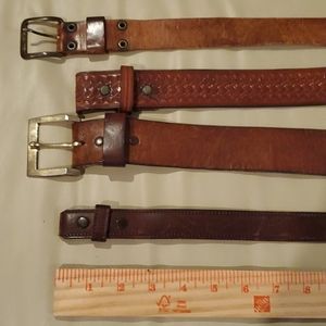 Vintage leather belts